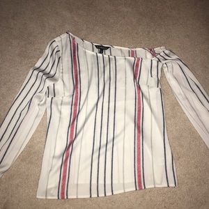 express half off shoulder top